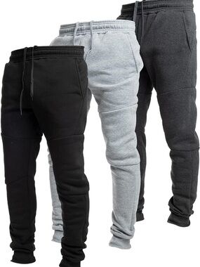 NEW! 2 ULTRA PERFORMANCE Fleece Joggers Sweatpants Gray Black Men’s SZ SM NWOT